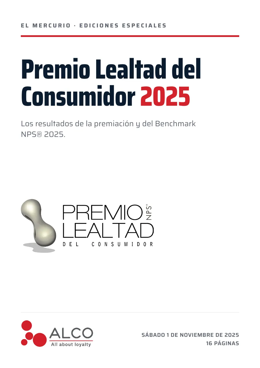 Carátula del suplemento del Premio Lealtad del Consumidor 2025, publicado por El Mercurio · Ediciones Especiales